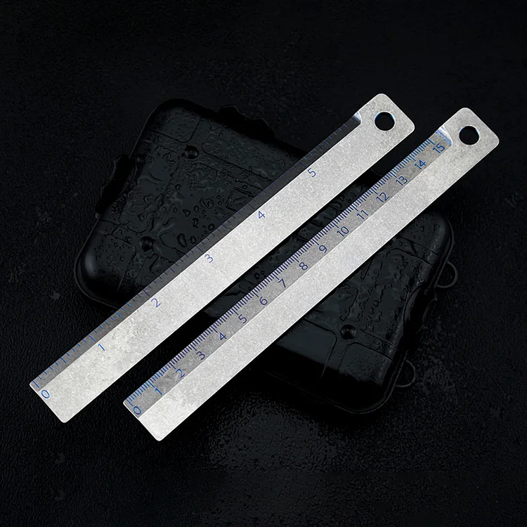 Dual-sided Ti Ruler Metric & Inch