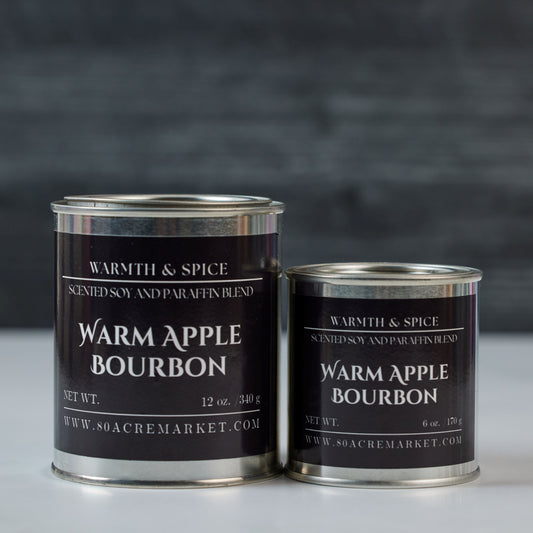 Warm Apple Bourbon Tin Candle