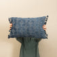 Embroidered Lumbar Pillow with Tassels