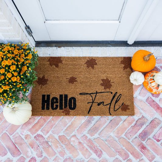 "Hello Fall" Doormat