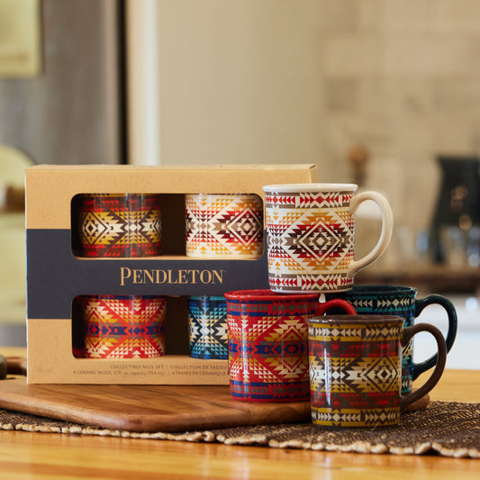 Ceramic Aztec Coffee Mug Set